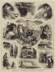 Schetsen door een Officier op Weg naar Gibraltar